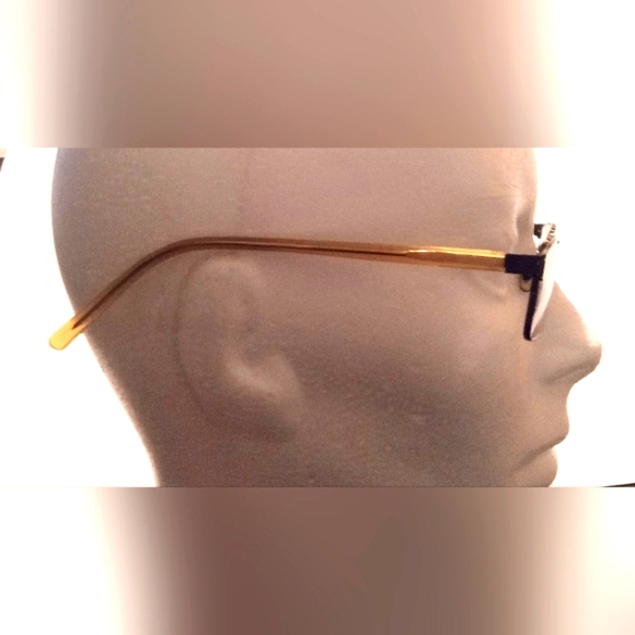 Rare Ray Ban Unisex RB 6067 2509 Square Black Yellow Eyeglasses Frames - Picture 5 of 8